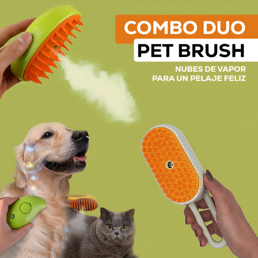 𝗖𝗼𝗺𝗯𝗼 𝗗𝘂𝗼 - 𝗣𝗲𝘁𝗕𝗿𝘂𝘀𝗵®: 𝗡𝘂𝗯𝗲𝘀 𝗱𝗲 𝘃𝗮𝗽𝗼𝗿 𝗽𝗮𝗿𝗮 𝘂𝗻 𝗽𝗲𝗹𝗮𝗷𝗲 𝗳𝗲𝗹𝗶𝘇