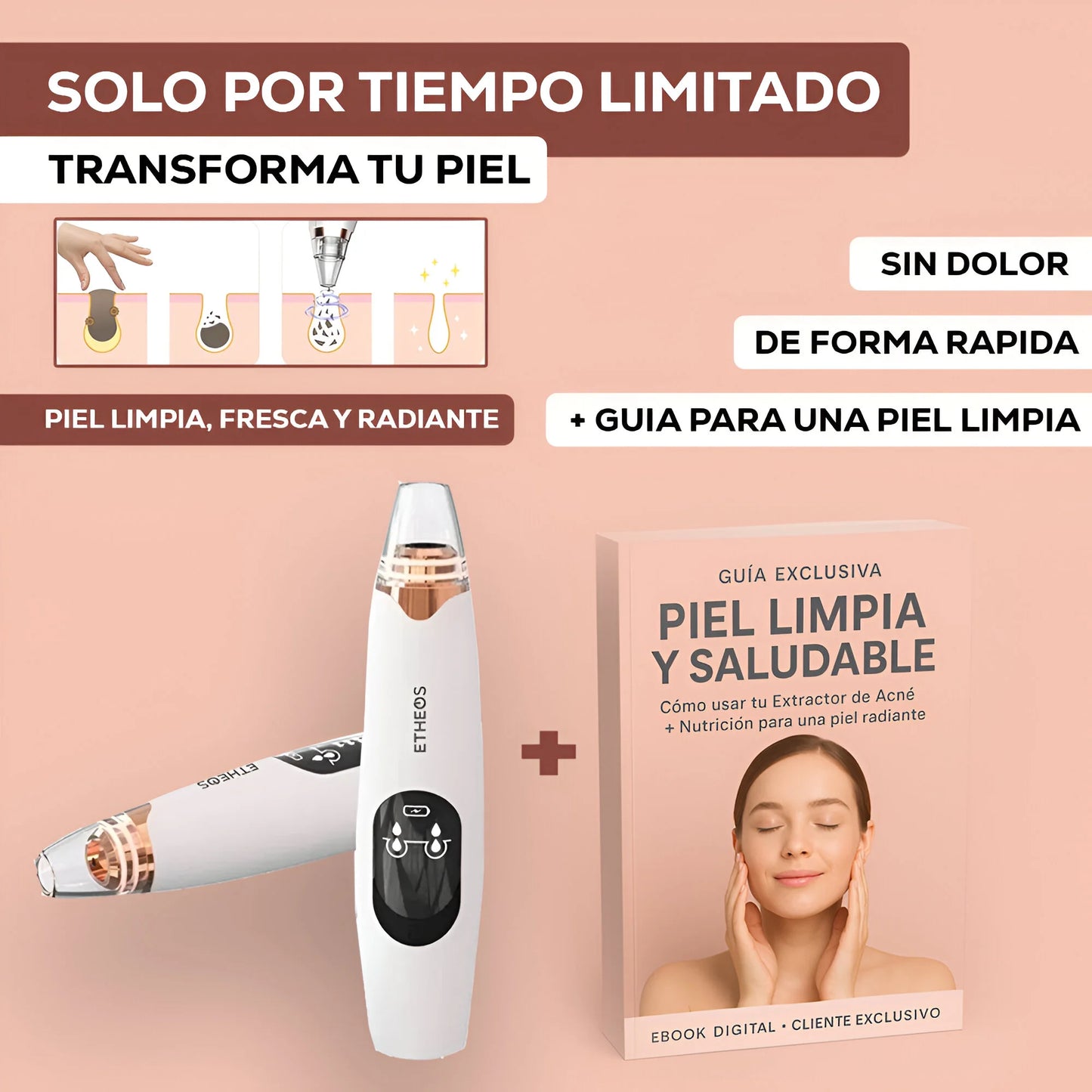 𝗖𝗼𝗺𝗯𝗼 𝟮𝗫𝟭 𝗗𝗲𝗿𝗺𝗮𝗚𝗹𝗼𝘄® + 𝗘𝗯𝗼𝗼𝗸 𝗱𝗲 𝗿𝗲𝗴𝗮𝗹𝗼: 𝗧𝘂 𝗽𝗶𝗲𝗹 𝗹𝗶𝗺𝗽𝗶𝗮 𝘆 𝘀𝗮𝗹𝘂𝗱𝗮𝗯𝗹𝗲